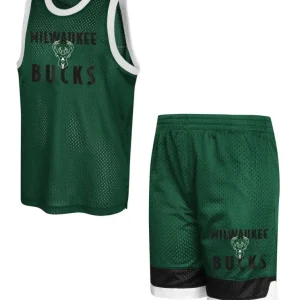 Equipación baloncesto Milwaukee Bucks Essential Mesh Outerstuff Junior
