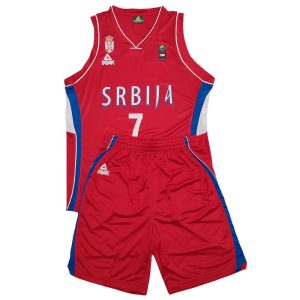 Equipacion Serbia Bogdan Bogdanovic – Peak Fiba 2014 En Rojo *