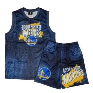 Equipación Stephen Curry Golden State Warriors NBA Heating Up de Outerstuff Junior