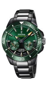 Reloj Festina Connected Pavonado Negro y Esfera Verde