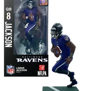 Figura Lamar Jackson Baltimore Ravens Import Dragon Figures Serie 1 *