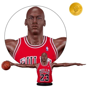 Figura Michael Jordan con Chicago Bulls – Estatua Busto «Wings» Gold EX 1/1 PCS 81cms