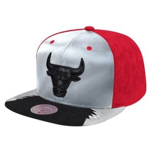 GORRA CHICAGO BULLS NBA DAY 5 – MITCHELL AND NESS RED SILVER.