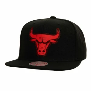 Gorra plana Chicago Bulls «Now you see me» – Mitchell and Ness negra