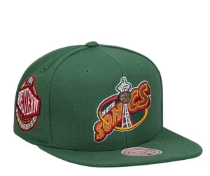 Gorra plana Seattle Supersonics "Conference Patch" - Mitchell and Ness