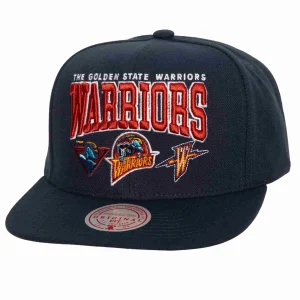 Gorra plana Warriors «NBA Champ stack» – Mitchell and Ness