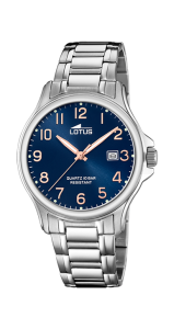 Reloj Lotus Hombre de acero con esfera azul