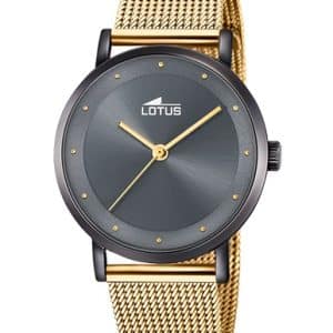 Reloj Lotus Chica Acero con malla milanesa