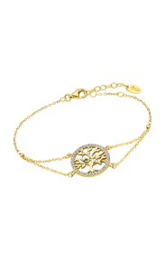 Pulsera de Plata bañada en oro Árbol de la Vida