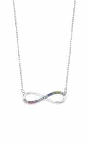 Collar de Plata Lotus Silver Infinito Multicolor