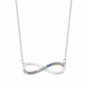 Collar de Plata Lotus Silver Infinito Multicolor