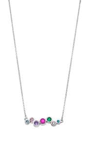 Collar de Plata y Circonitas de Color Lotus Silver
