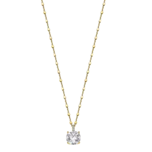 COLLAR DE PLATA LOTUS SILVER Y SWAROSKI