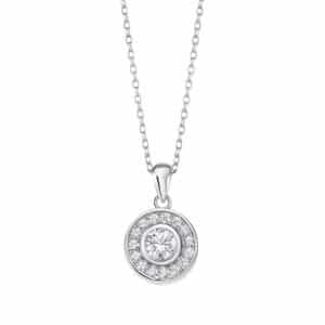 Colgante de Plata y Circonitas Lotus Silver