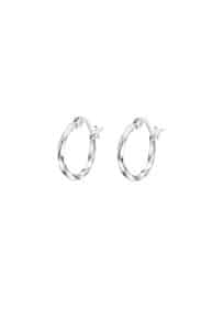 Pendientes Aros de Plata Lotus
