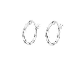Pendientes Aros de Plata Lotus