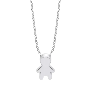 COLLAR DE  PLATA CON NIÑO