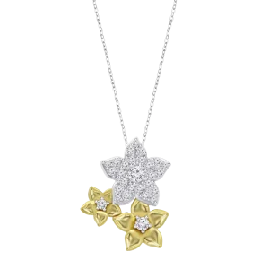 COLLAR FLORES DE PLATA LOTUS SILVER