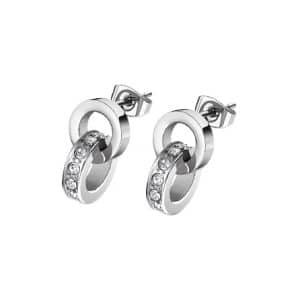 PENDIENTES LOTUS STYLE DE ACERO
