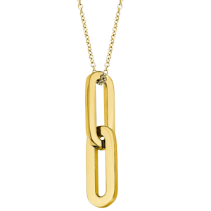 Colgante de Acero Dorado Lotus