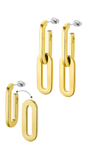 Pendientes Acero Dorado Lotus