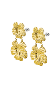 Pendientes de Acero Dorado
