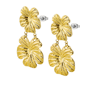 Pendientes de Acero Dorado