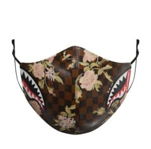 MASCARILLA SPRAYGROUND FLOWER SHARKS IN PARIS "PVC FASHION MASK"