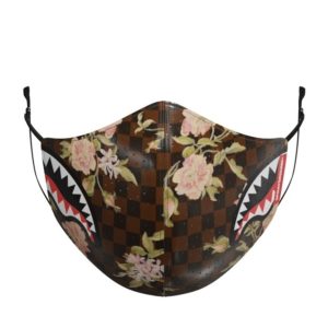 MASCARILLA SPRAYGROUND FLOWER SHARKS IN PARIS «PVC FASHION MASK»
