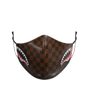 MASCARILLA SPRAYGROUND SHARK IN PARIS BROWN «PVC FASHION MASK»