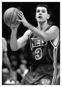 MINI POSTER DRAZEN PETROVIC - NEW JERSEY NETS