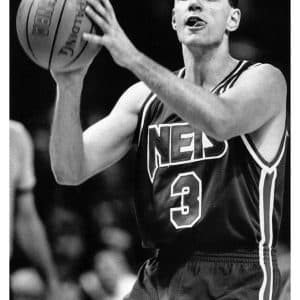 MINI POSTER DRAZEN PETROVIC – NEW JERSEY NETS