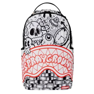 Mochila Sprayground Accidental Doodle White.*