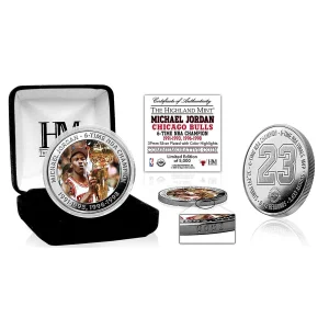 Moneda Michael Jordan Silver Mint – 6 Championships Chicago Bulls *