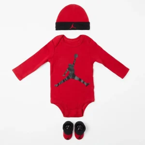 Pack 3 piezas Air Jordan Jumpman bebe rojo