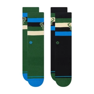 PACK DE CALCETINES BUCKS STANCE BALONCESTO COLECCION » NBA ST » (2 PACK)