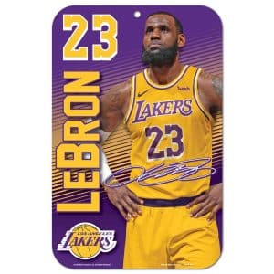Placa Lebron James – Los Angeles Lakers