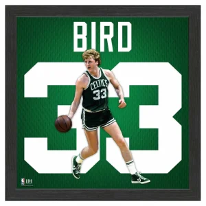 Poster Enmarcado Larry Bird «Impact Jersey Frame» Boston Celtics NBA