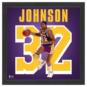 Poster Enmarcado Magic Johnson «Impact Jersey Frame» Los Angeles Lakers NBA