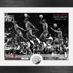 Poster Enmarcado Michael Jordan «Slam Dunk»- Chicago Bulls 1988 NBA