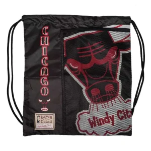 Saco Chicago Bulls NBA Team Logo Cinch Bag de Mitchell and Ness
