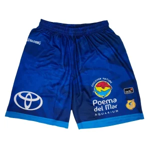 Short Baloncesto Gran Canaria Segunda Equipacion Spalding 2024-25 Azul