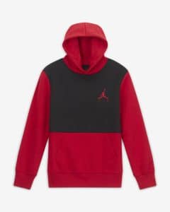 SUDADERA AIR JORDAN FLEECE PO "BRED" JUNIOR