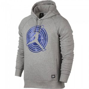 SUDADERA AIR JORDAN XI SPACE JAM FLEECE HOODIE GREY.