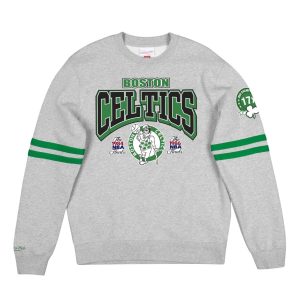 Sudadera Boston Celtics «All Over Print Fleece Crew» Mitchell and Ness