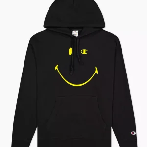 Sudadera Champion «Smiley Face» Hoodie negra
