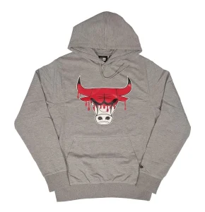 Sudadera Chicago Bulls "NBA Drip Logo" de New Era en Gris