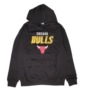 Sudadera Chicago Bulls NBA Team Script Oversized de New Era en Negro
