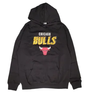 Sudadera Chicago Bulls NBA Team Script Oversized de New Era en Negro