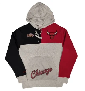 Sudadera Chicago Bulls "NBA Tie Breaker Fleece Hoody" Mitchell and Ness